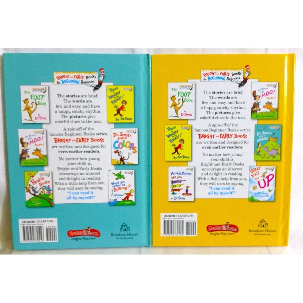Dr. Suess Book Of Animals & Dr. Suess Book Of Colors - 2 Books For Beginners